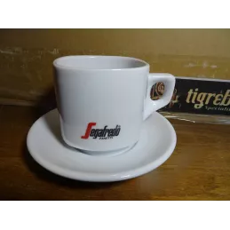 6 TASSES A CAFE  SEGAFREDO 22CL + 6 SOUS TASSES( GRANDES TASSES)