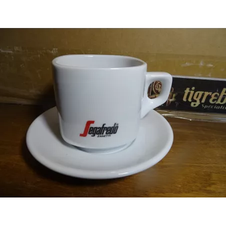 6 TASSES A CAFE  SEGAFREDO 22CL + 6 SOUS TASSES( GRANDES TASSES)