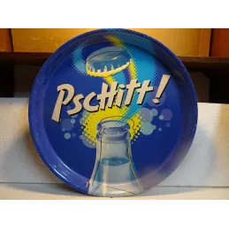 PLATEAU PSCHITT !  EN TOLE DIAMETRE  40CM REBORD 4CM