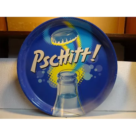 PLATEAU PSCHITT !  EN TOLE DIAMETRE  40CM REBORD 4CM