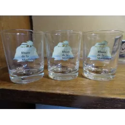 3 VERRES  PUNCH SAREL  HT 7CM