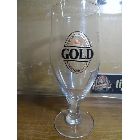 6 VERRES GOLD KANTER  DOUBLE FERMENTATION  25CL HT 16.70CM