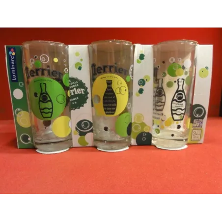3 VERRES PERRIER 
