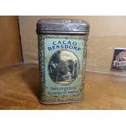 BOITE CACAO  BENSDORP 6CM X6CM HT 9.50CM