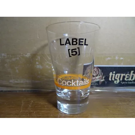 6 VERRES LABEL5 25CL HT.12.60CM