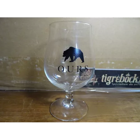 6 VERRES OURS 25CL  HT 14.50CM BRASSERIE ARTISANALE