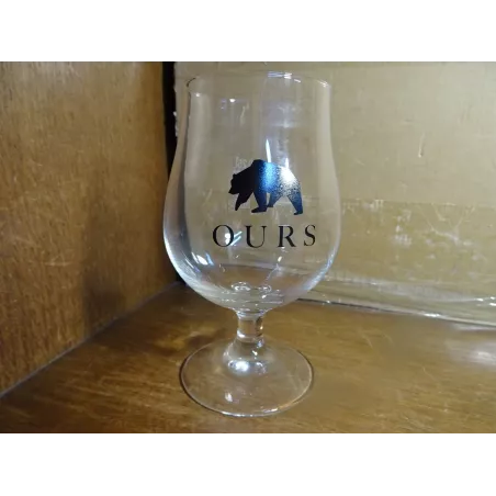 1 VERRE OURS 25CL  HT 14.50CM BRASSERIE ARTISANALE