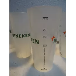 48 GOBELETS HEINEKEN  25/33/50CL HT 16CM
