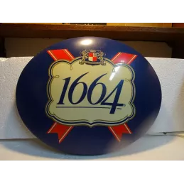 ENSEIGNE KRONENBOURG 1664  42CM X34CM