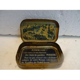 BOITE PASTILLES MIRATON  CHATEL-GUYON 8.50CM X5.40CM X2CM