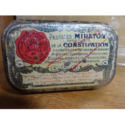 BOITE PASTILLES MIRATON  CHATEL-GUYON 8.50CM X5.40CM X2CM