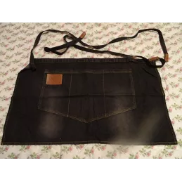 TABLIER DE SERVEUR DUVEL 70CM X42CM  EN JEANS