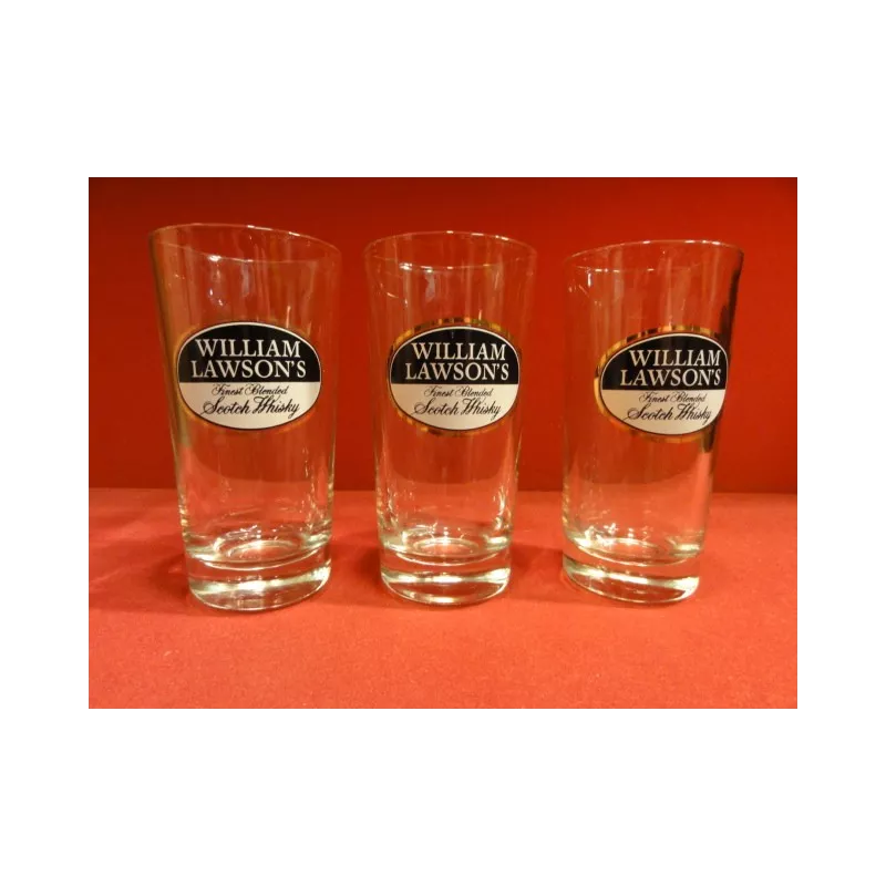 3 VERRES WHISKY WILLIAM LAWSON'S