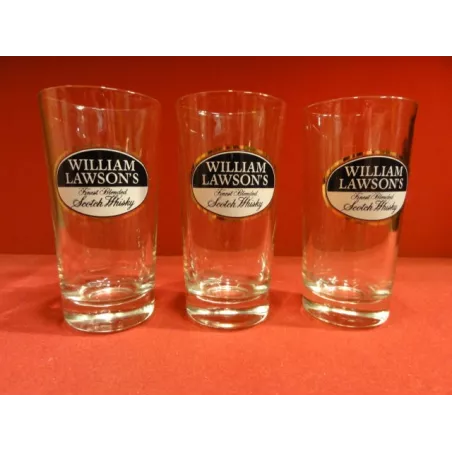 3 VERRES WHISKY WILLIAM LAWSON'S