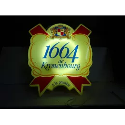 ENSEIGNE KRONENBOURG 1664    35CM X41CM