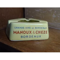 CENDRIER GRANDS VINS DE BORDEAUX  MANOUX&CHEZE