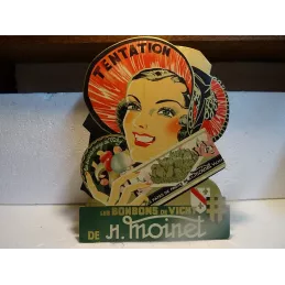 CARTON PRESENTOIR LES BONBONS DE VICHY  36CM X26CM