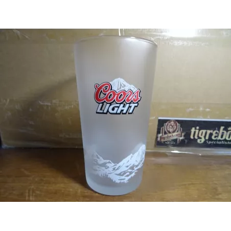 1 VERRE COORS LIGHT 50CL  HT 15.50CM