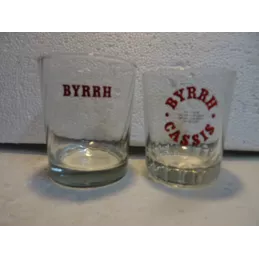 2 VERRES  BYRRH  HT 8.50CM ET 9.20CM