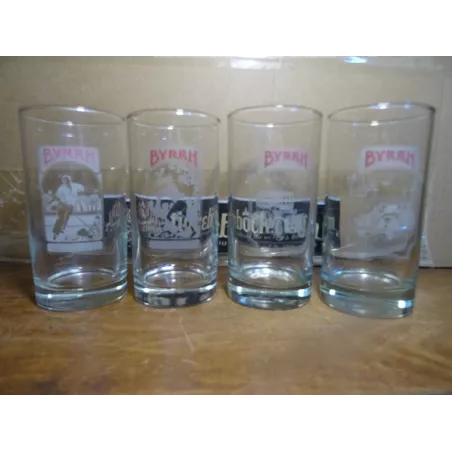 4 VERRES BYRRH COLLECTOR  20CL  HT 12CM ET 12.20CM