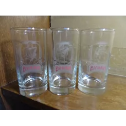 3 VERRES BYRRH 20CL HT 12.20CM