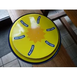 PLATEAU RICARD EN TOLE  DIAMETRE 45CM OCCASION