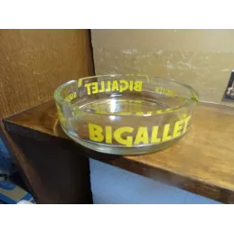 GRAND CENDRIER  BIGALLET EN VERRE DIAMETRE 16.50CM