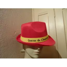 CHAPEAU  QUEUE DE CHARRUE  ROUGE TAILLE 59