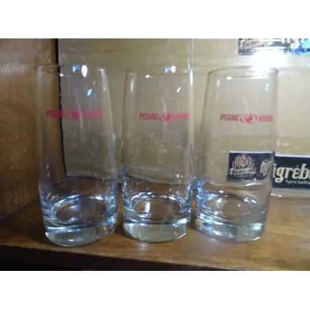 3 VERRES PISANG  AMBON 45/50CL HT 16.50CM