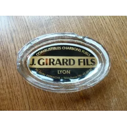 CENDRIER  J. GIRARD FILS  LYON  COMBUSTIBLES CHARBONS FUELS 12.40CM X8.30CM