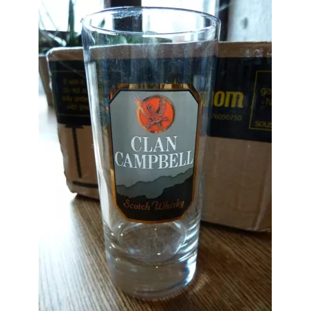 4 VERRES CLAN CAMPBELL 17CL  HT 13CM