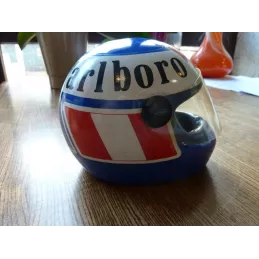 CENDRIER MARLBORO EN FORME DE CASQUE DE MOTO  14CM X10.50CM