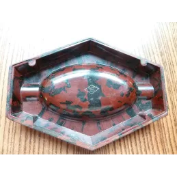 CENDRIER  CHINA BRUN-PEROD EN BAKELITE  10.80CM X 7.70CM