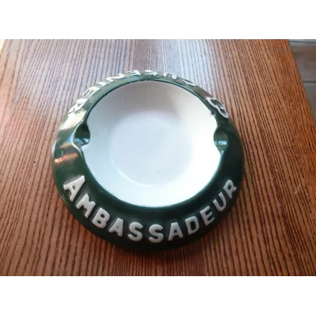 CENDRIER  CUSENIER  AMBASSADEUR  DIAMETRE 14CM