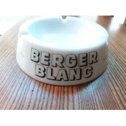CENDRIER BERGER BLANC DIAMETRE 13CM