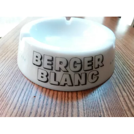 CENDRIER BERGER BLANC DIAMETRE 13CM