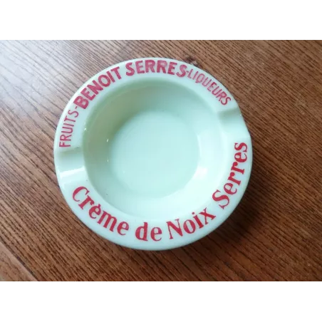 CENDRIER BENOIT SERRES EN OPALINE DIAMETRE 10CM