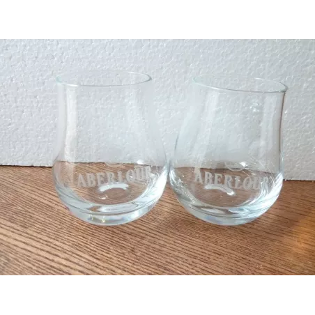 2 VERRES ABERLOUR 20CL HT 9.60CM