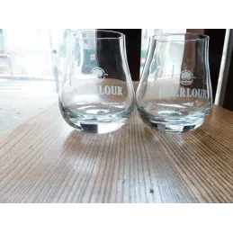 2 VERRES ABERLOUR 20CL HT 9.60CM