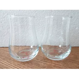2 VERRES GLENFIDDICH 10CL HT 8CM