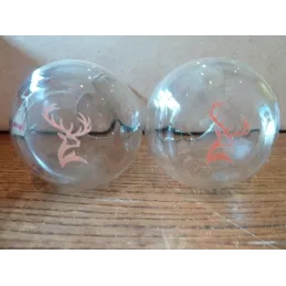2 VERRES GLENFIDDICH 10CL HT 8CM