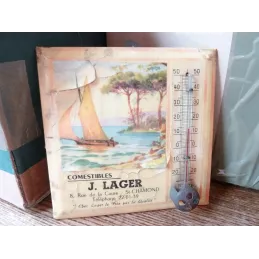 THERMOMETRE GLACOIDE COMBUSTIBLES J. LAGER ST CHAMOND 11CM X11CM