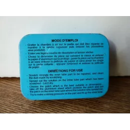 BOITE  FLAC REPARATION DES CHAMBRES A AIR 8CM X6CM X2CM