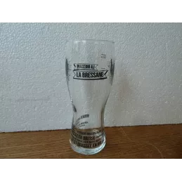 1 VERRE  LA BRESSANE 25/33CL HT 16.70CM  BIERE ARTISANALE