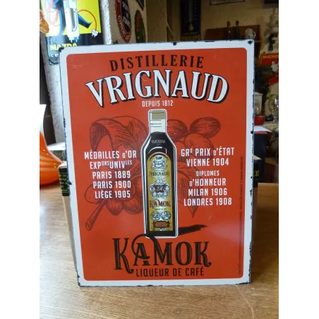 PLAQUE  DISTILLERIE VRIGNAUD 40CM X30CM