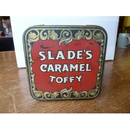 BOITE SLADE'S CARAMEL TOFFY 12.70CM X12.70CMX19CM