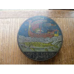 BOITE KASPIA  CAVIAR DIAMETRE 10CM ANNEE 1929