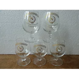 5 VERRES COGNAC COURVOISIER...