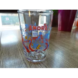 1 VERRE MOUTARDE AMORA  TOUR DE FRANCE HT 9.50CM
