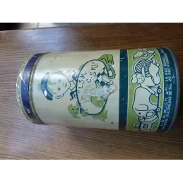 BOITE  ELESCA  CHOCOLAT AU LAIT PULVERISE HT 17.60CM DIAMETRE 10.80CM